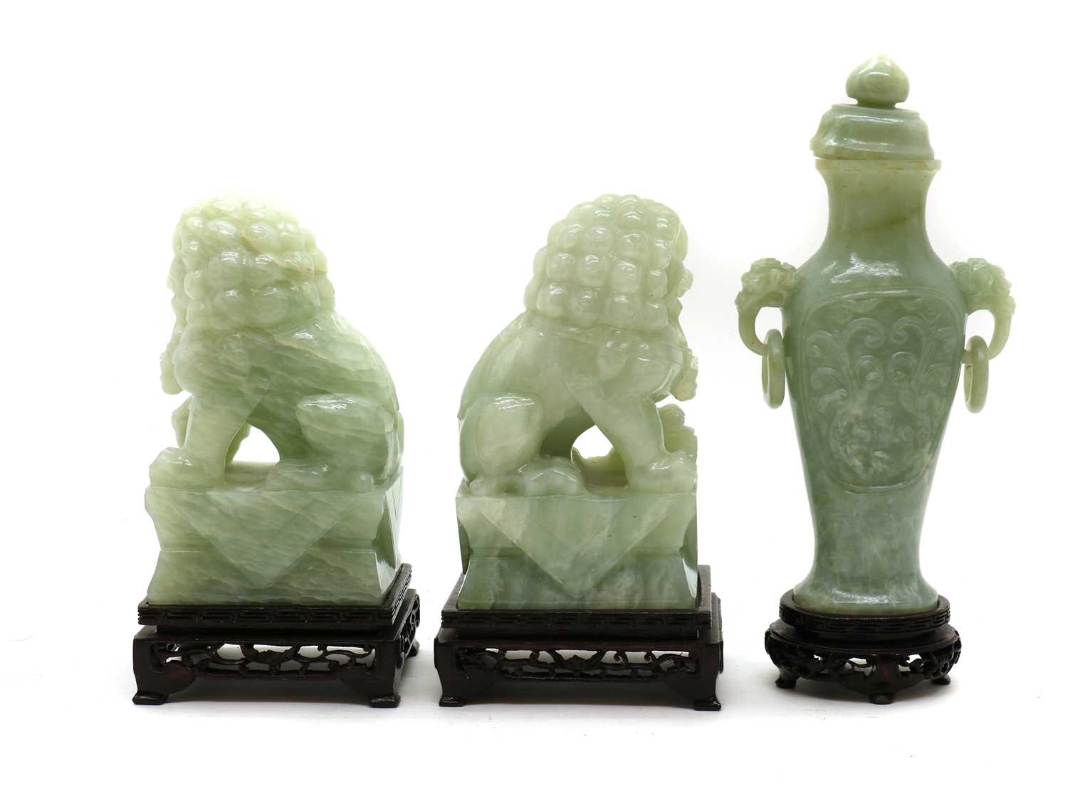 A group of jade carvings, - Image 2 of 3