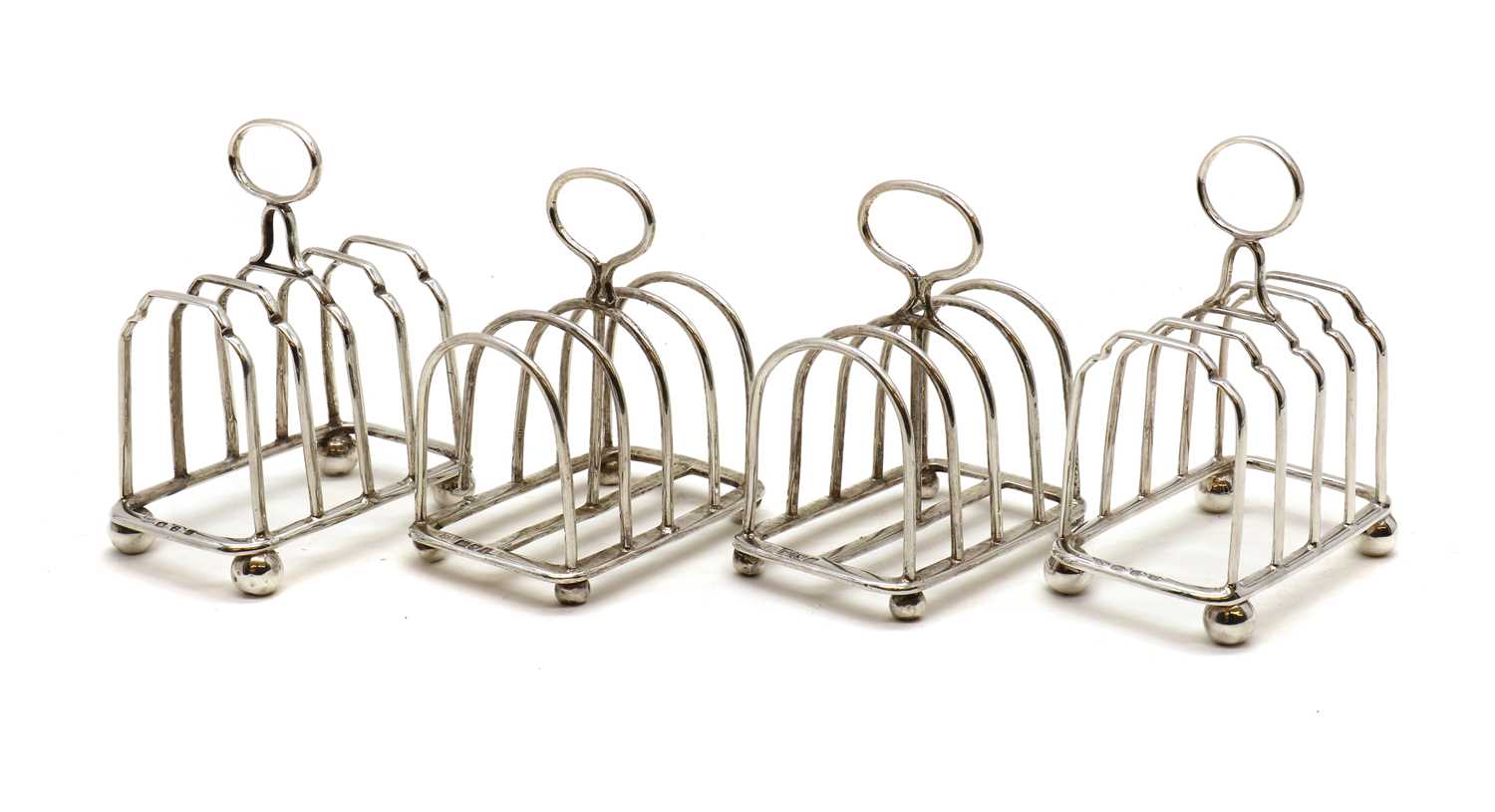 A Victorian silver four division toast rack, - Image 2 of 18