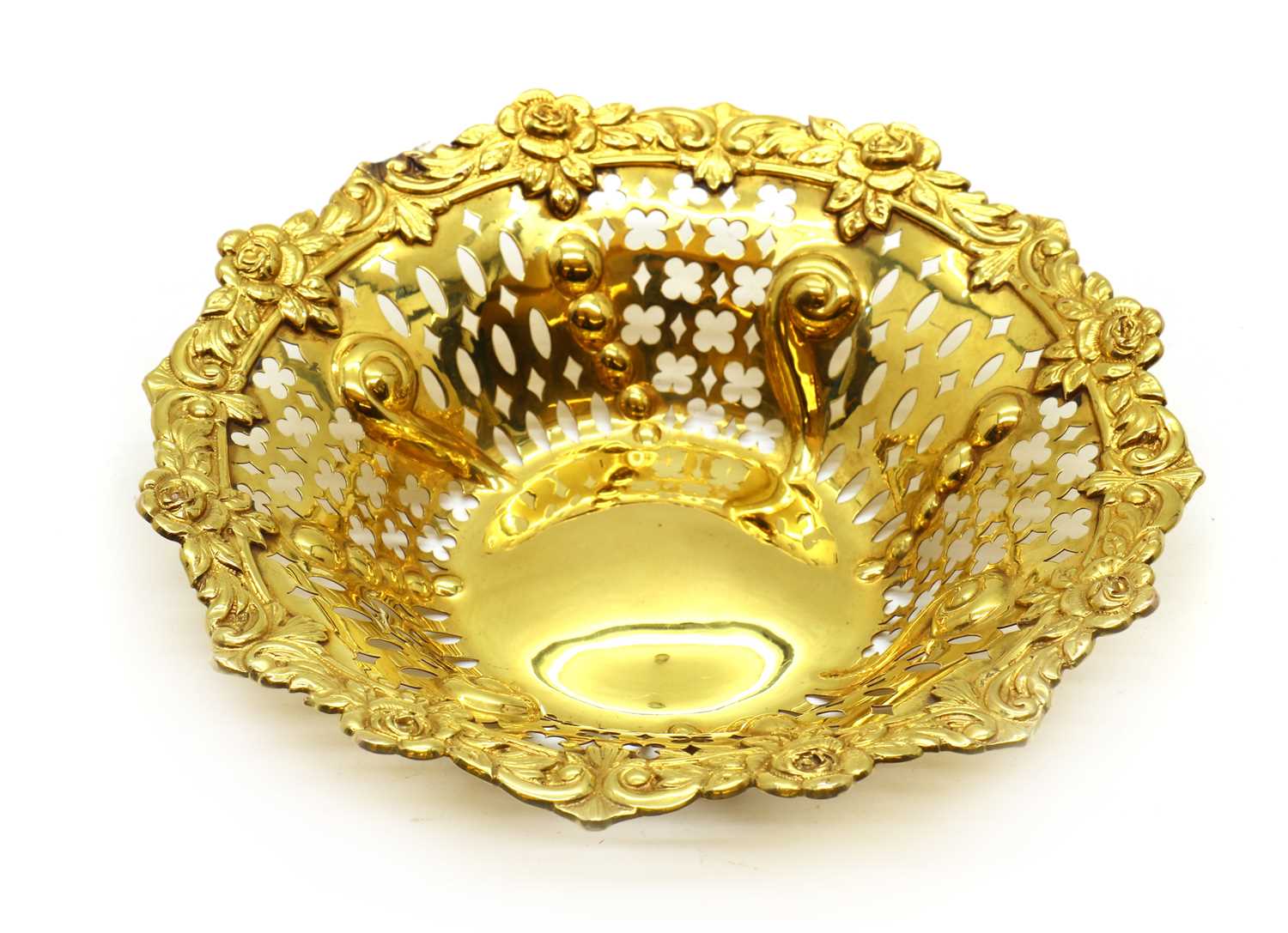 A 9ct gold bonbon dish, - Image 3 of 12