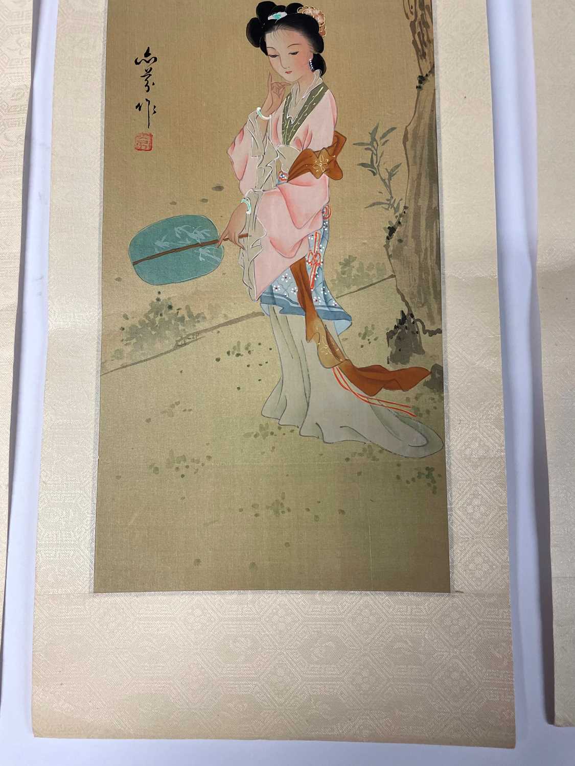 A group of three Chinese paintings, - Image 6 of 19