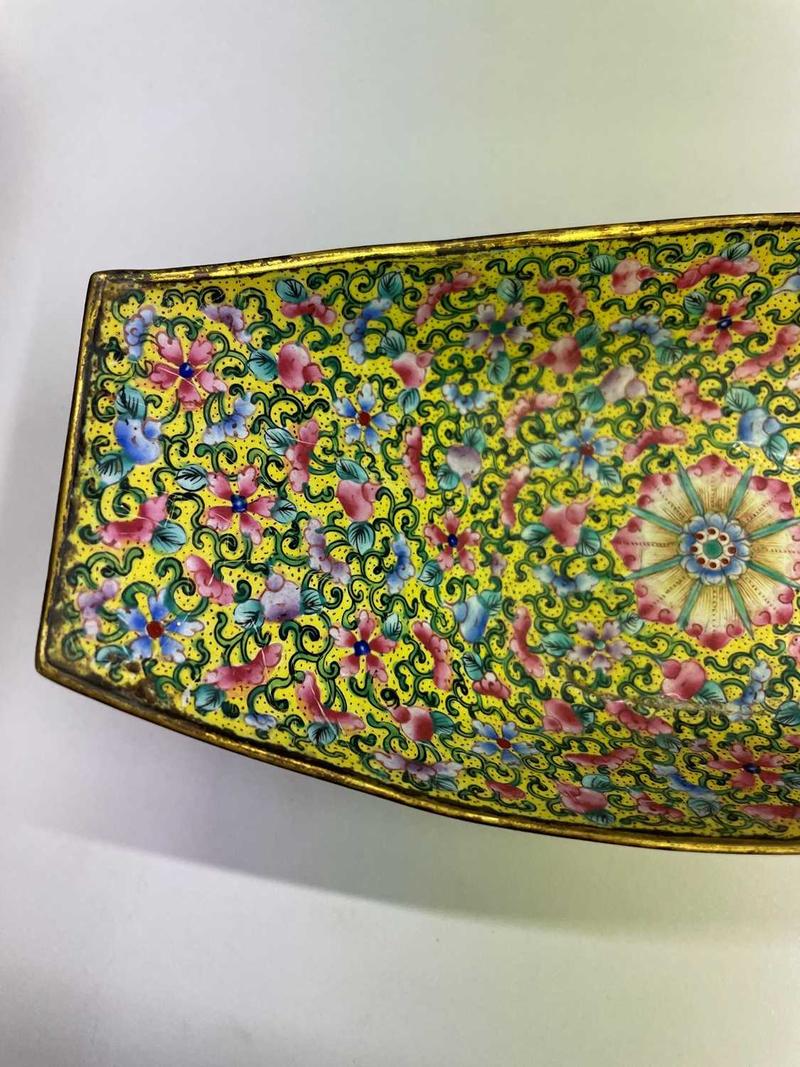 A Chinese painted enamel tea bowl and tray, - Image 25 of 26