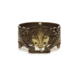 An Arts and Crafts silver scarf ring,