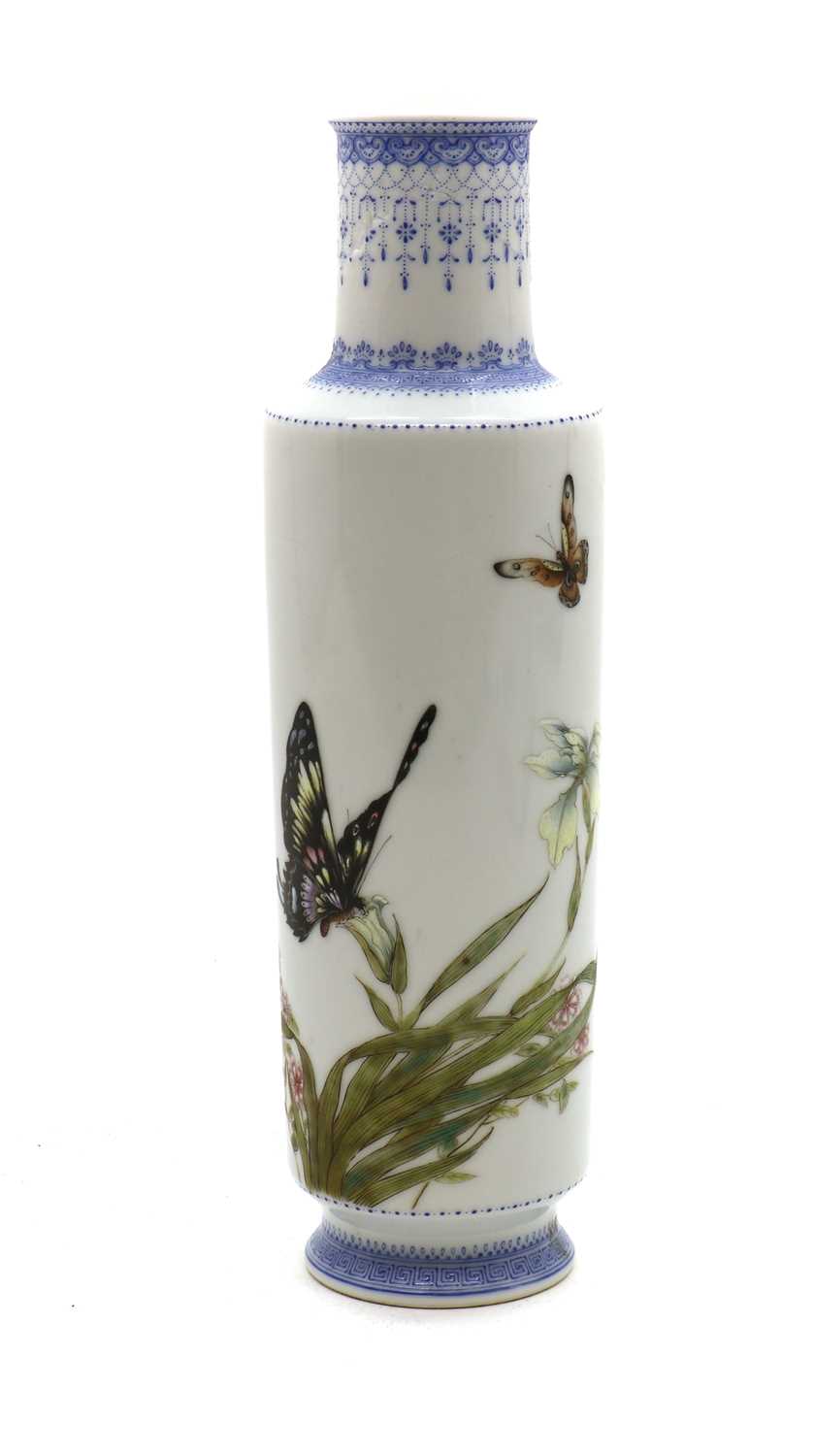 A Chinese famille rose vase,