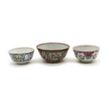 A Chinese Bencharong porcelain bowl,