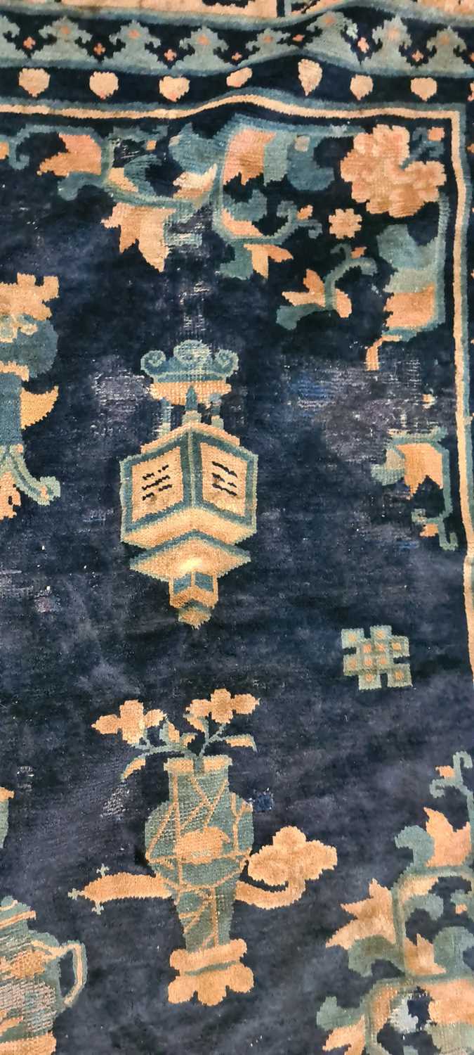 A Chinese wool rug, - Image 13 of 24