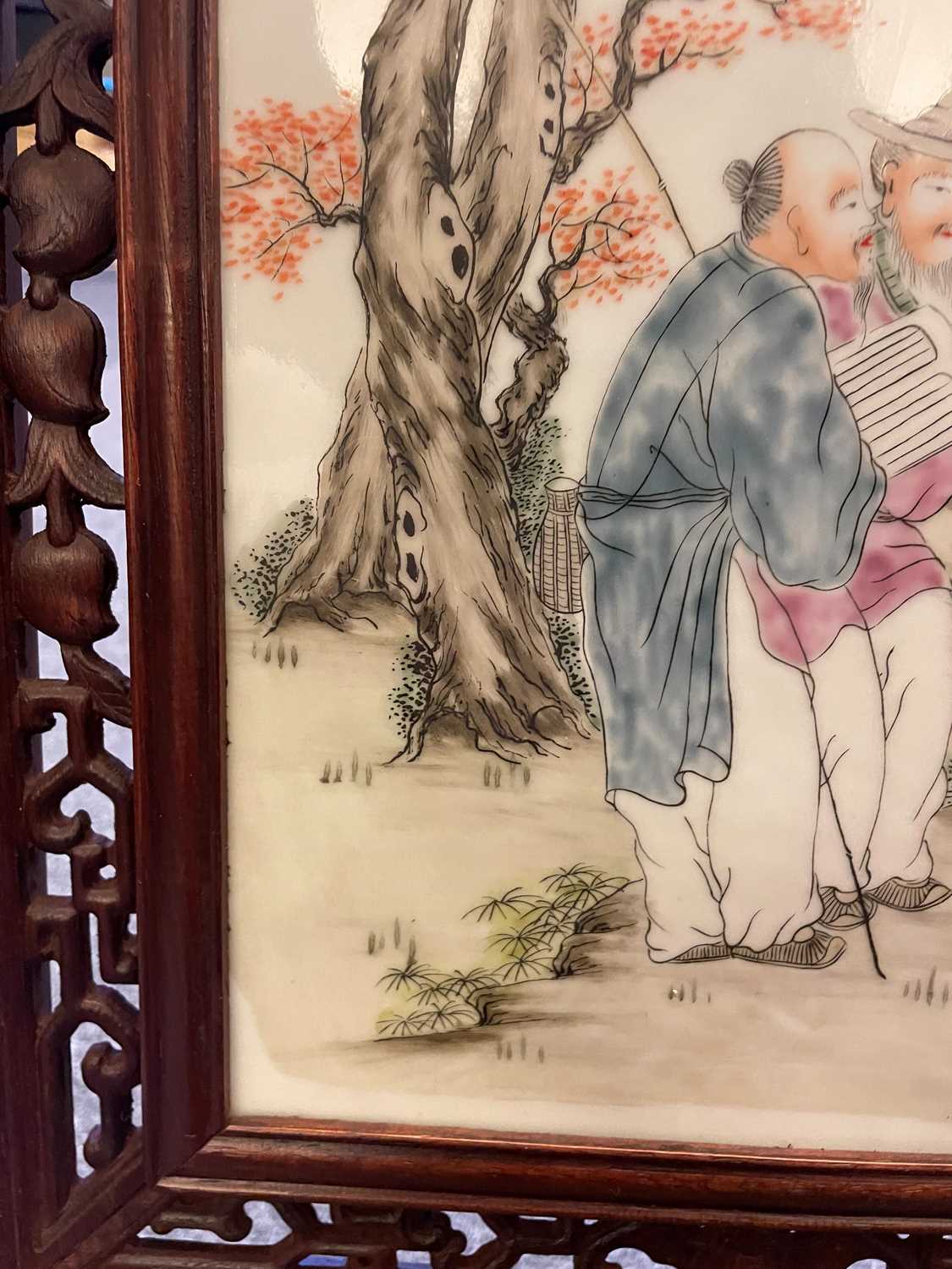 A Chinese table screen, - Image 15 of 17