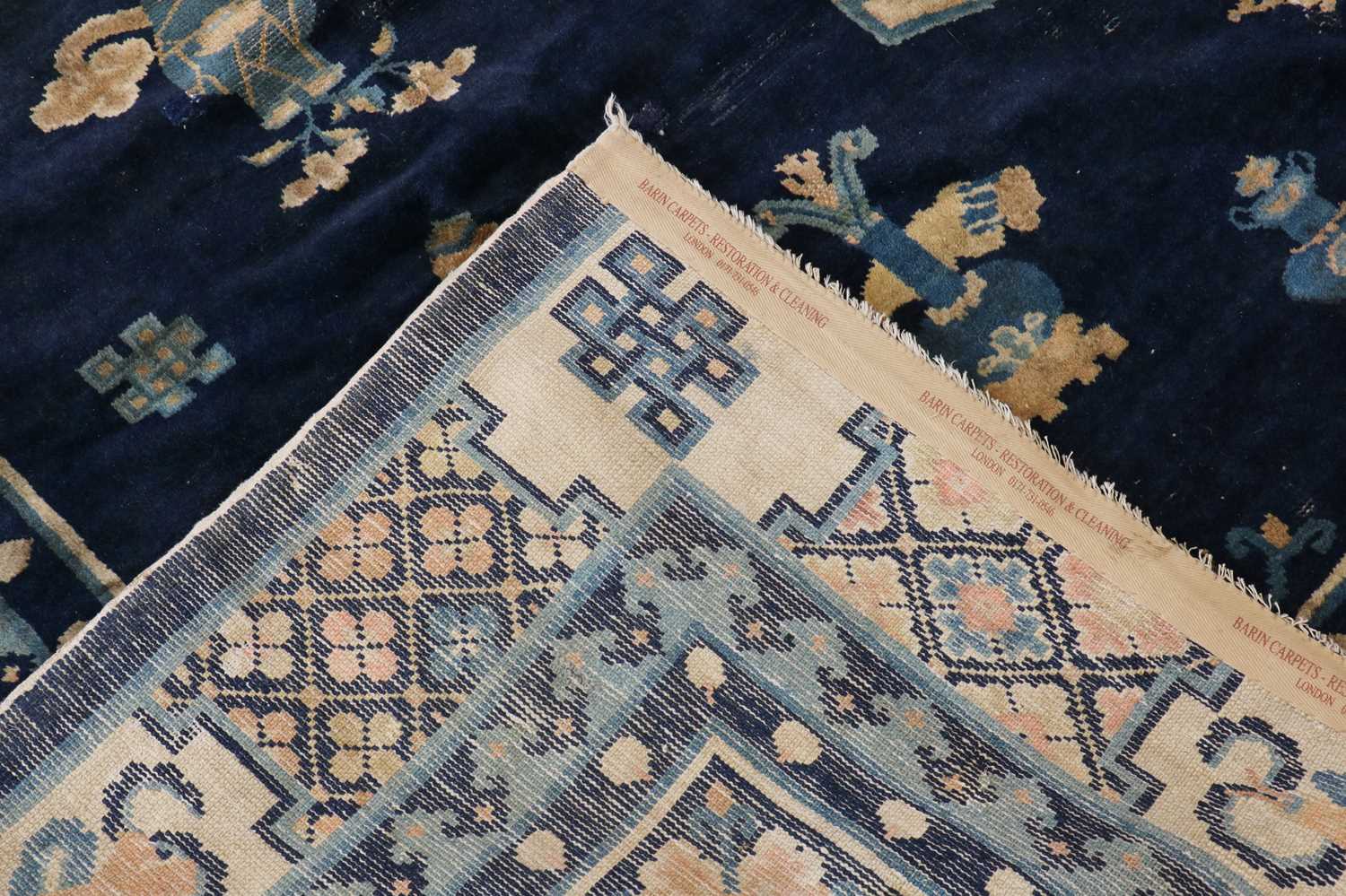 A Chinese wool rug, - Image 2 of 24