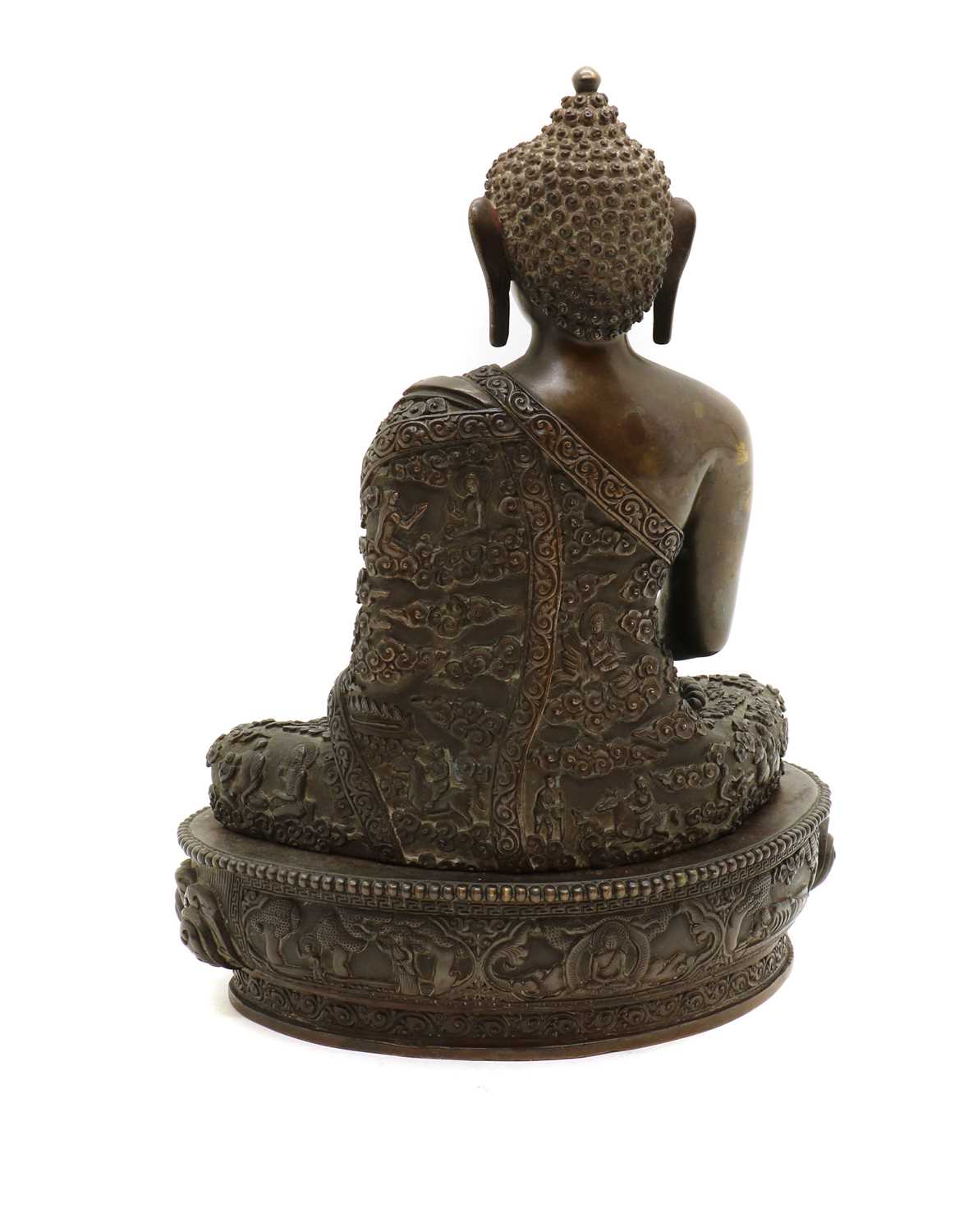 A Chinese bronze Buddha, - Image 2 of 11