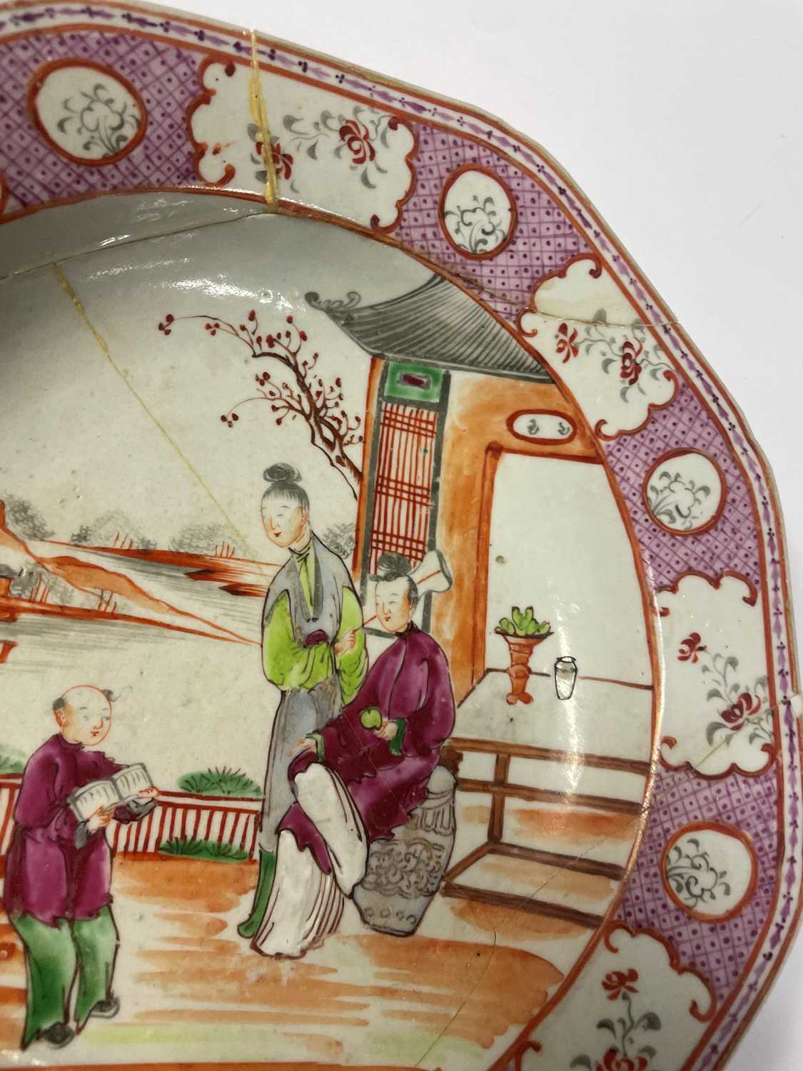 A pair of Chinese famille rose soup plates, - Image 5 of 43