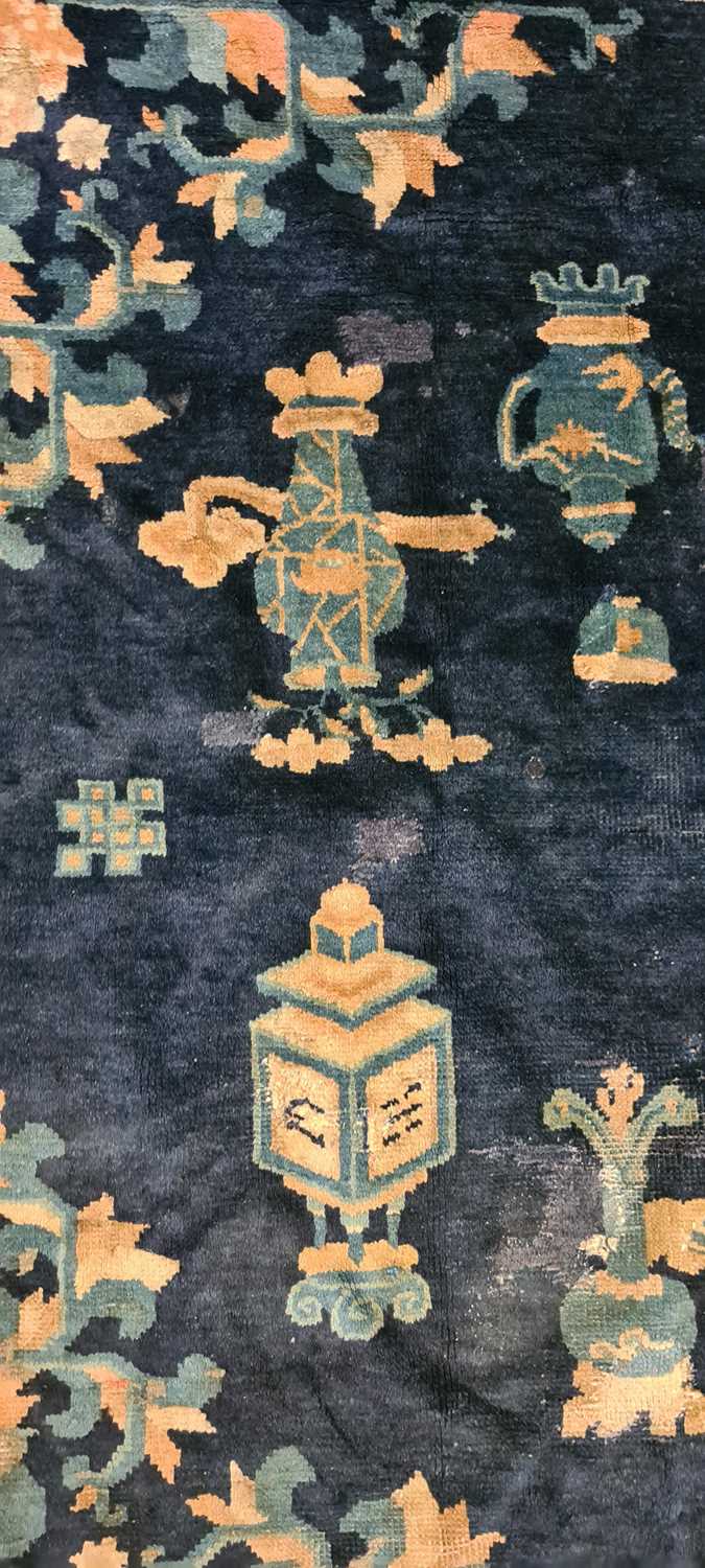 A Chinese wool rug, - Image 5 of 24