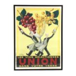 A French wine poster,