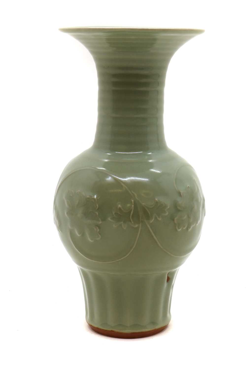 A Chinese celadon vase, - Image 2 of 15