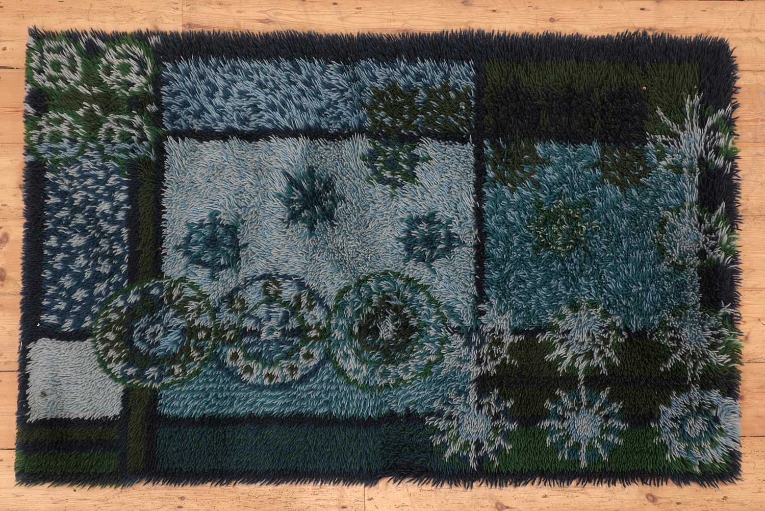 A Danish Ege Rya abstract rug,