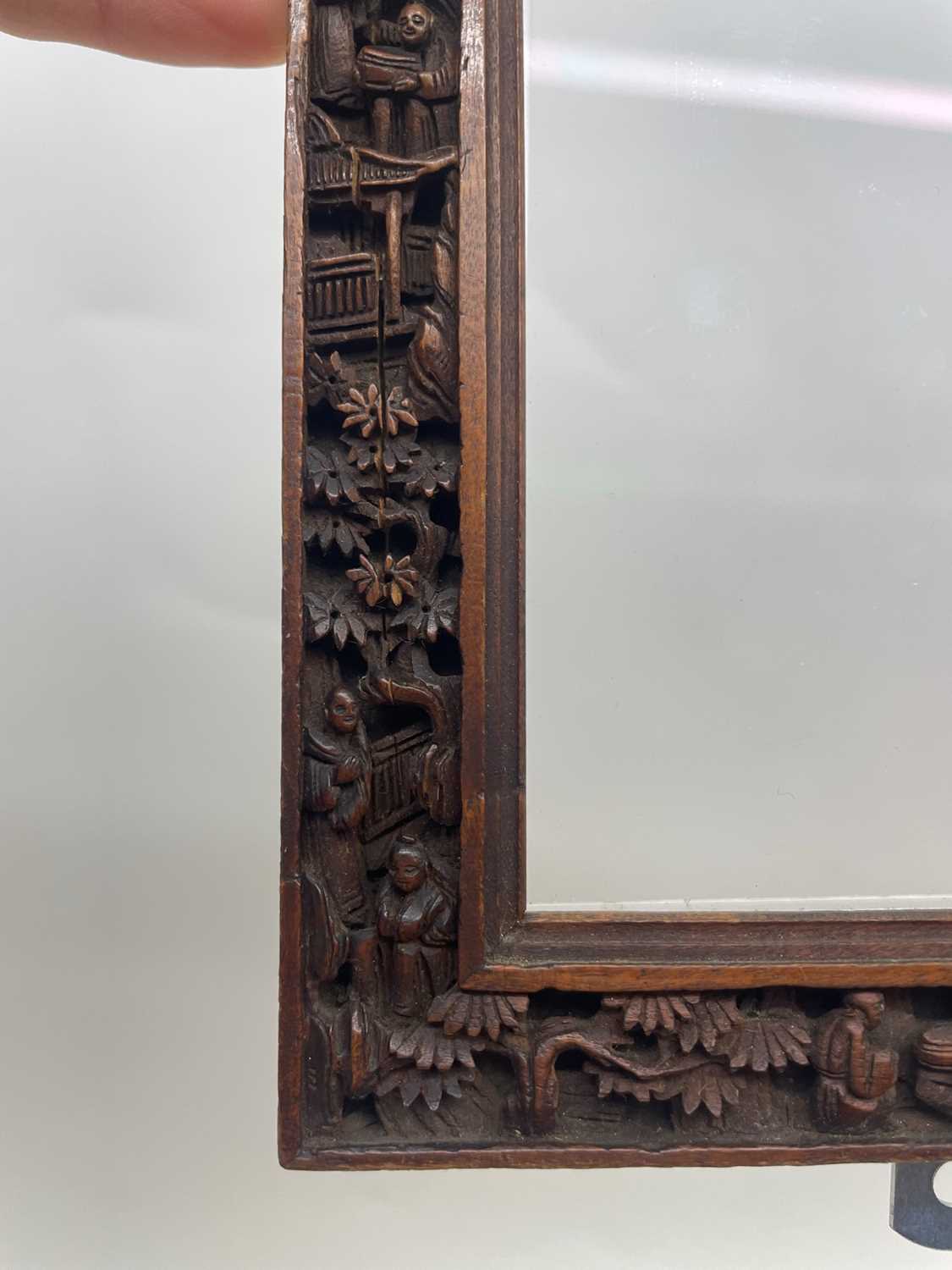 A Chinese boxwood frame, - Image 6 of 19
