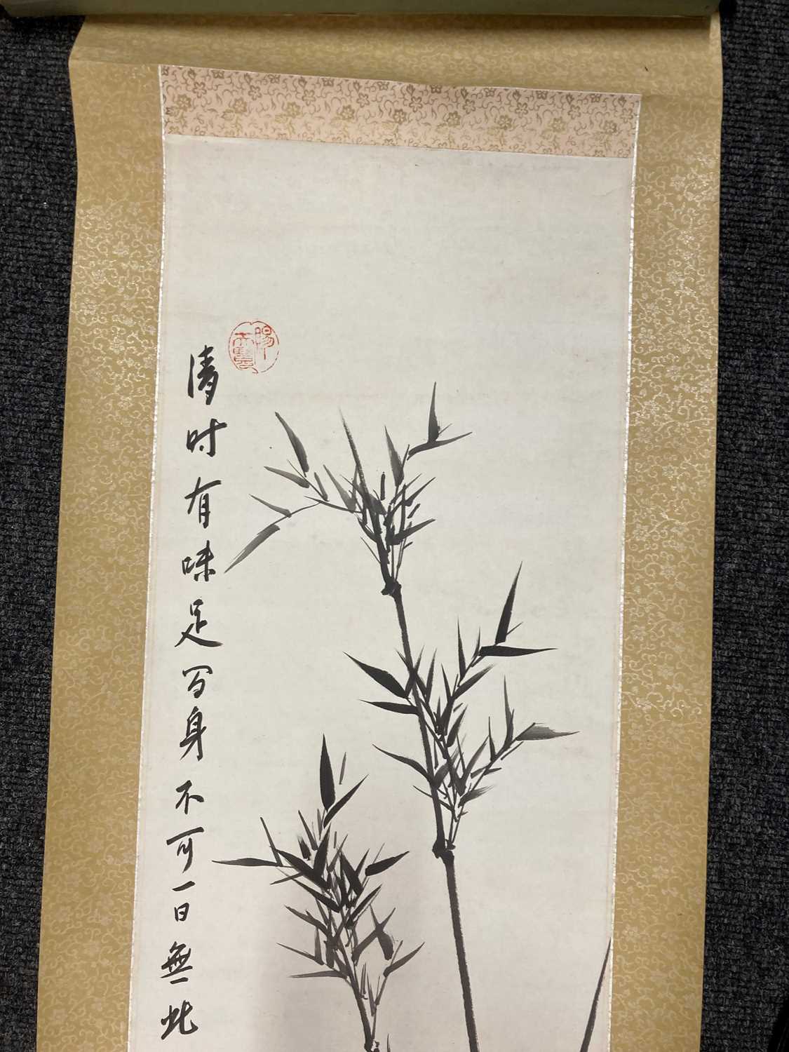 A collection of seven Chinese and Japanese hanging scrolls, - Image 79 of 82