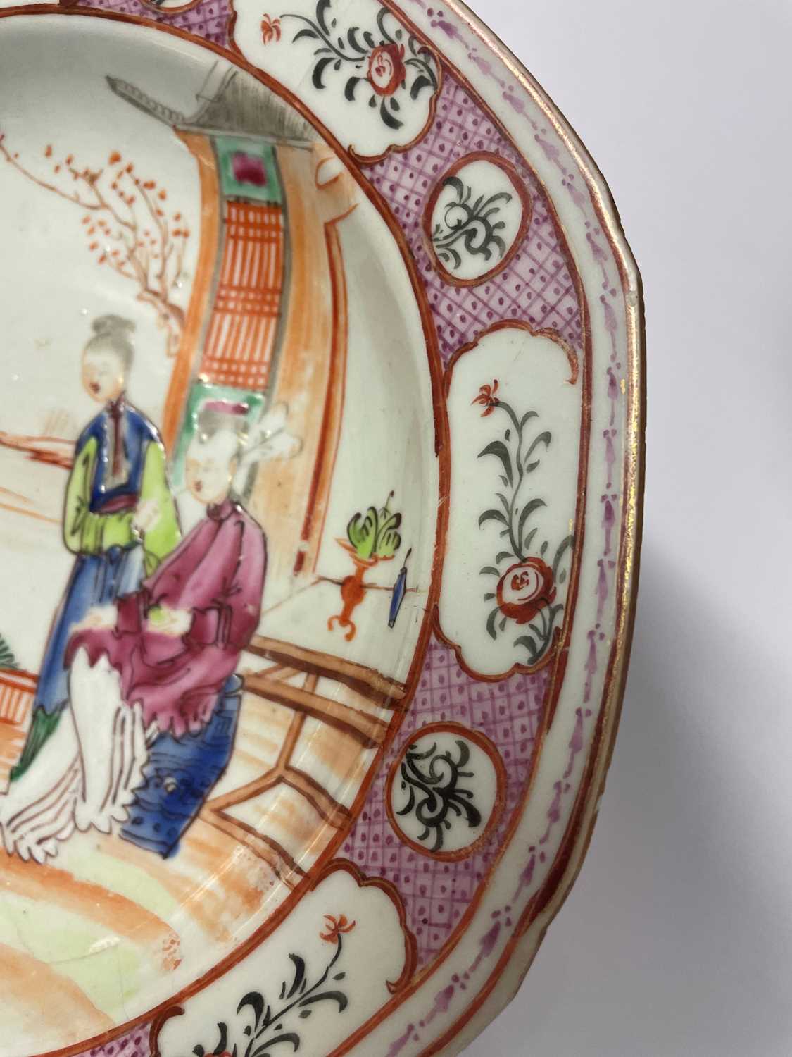 A pair of Chinese famille rose soup plates, - Image 13 of 43