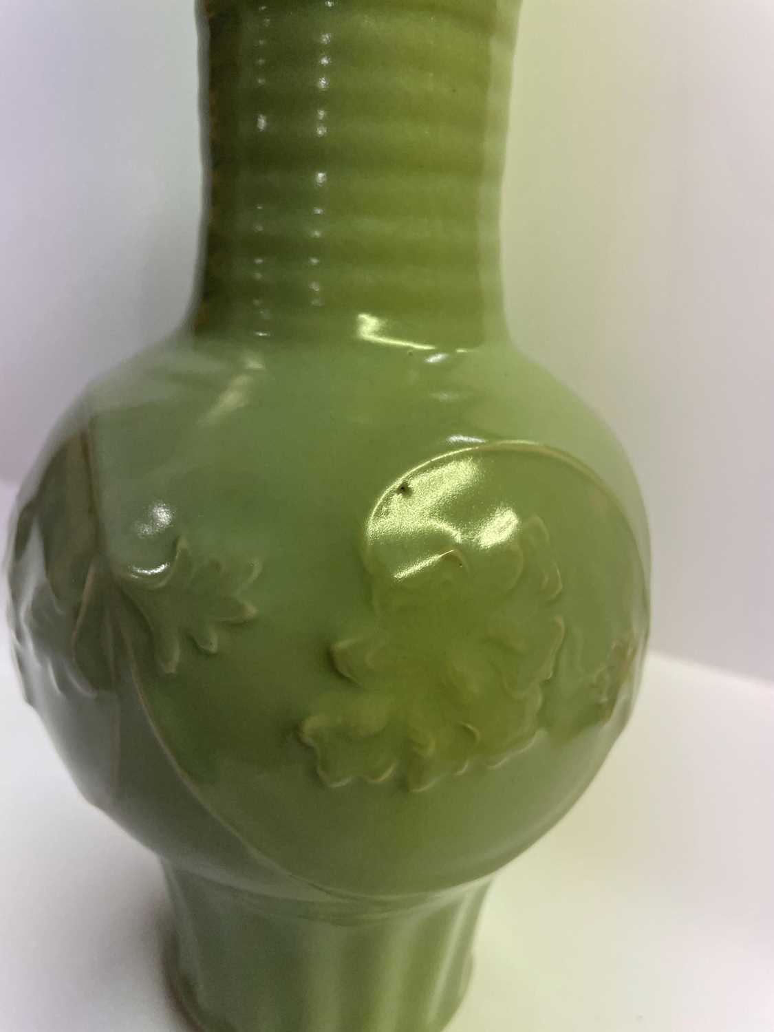 A Chinese celadon vase, - Image 6 of 15