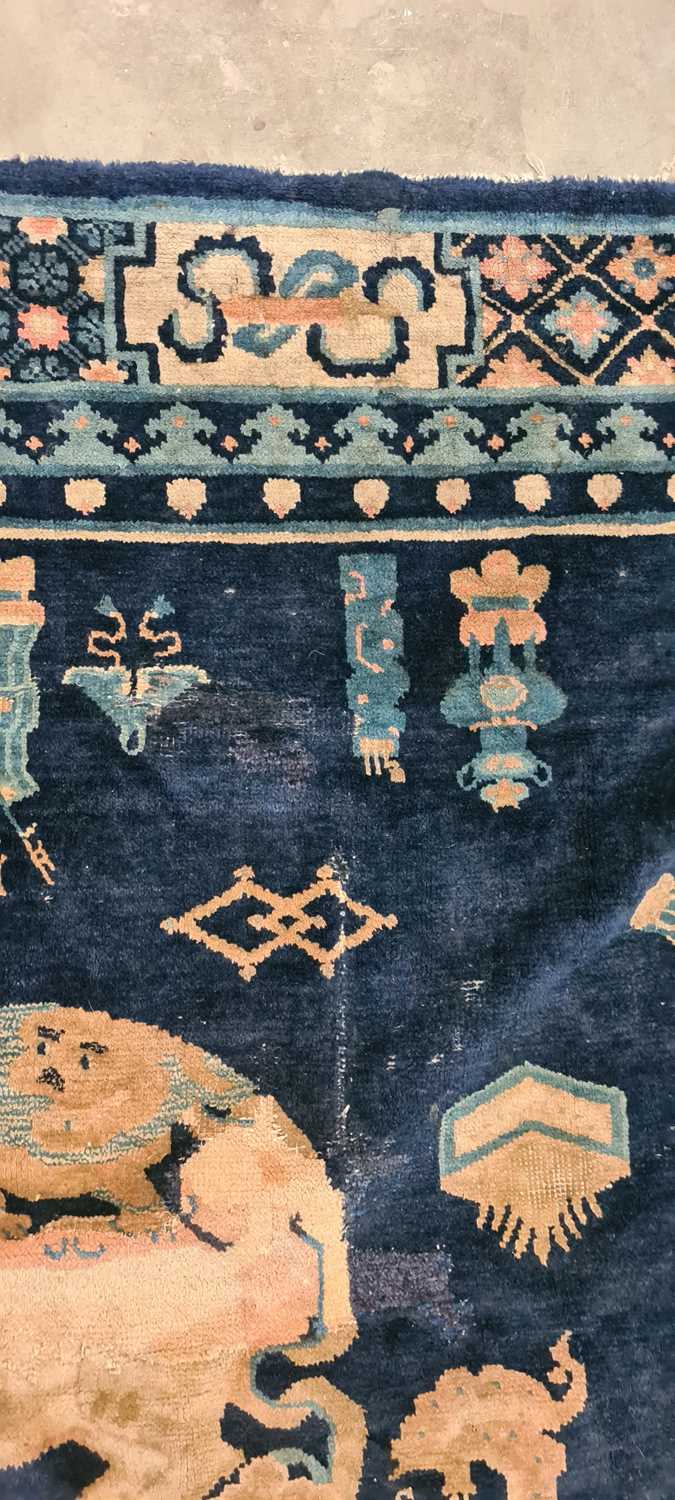 A Chinese wool rug, - Image 8 of 24