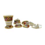 A Victorian porcelain cachepot,