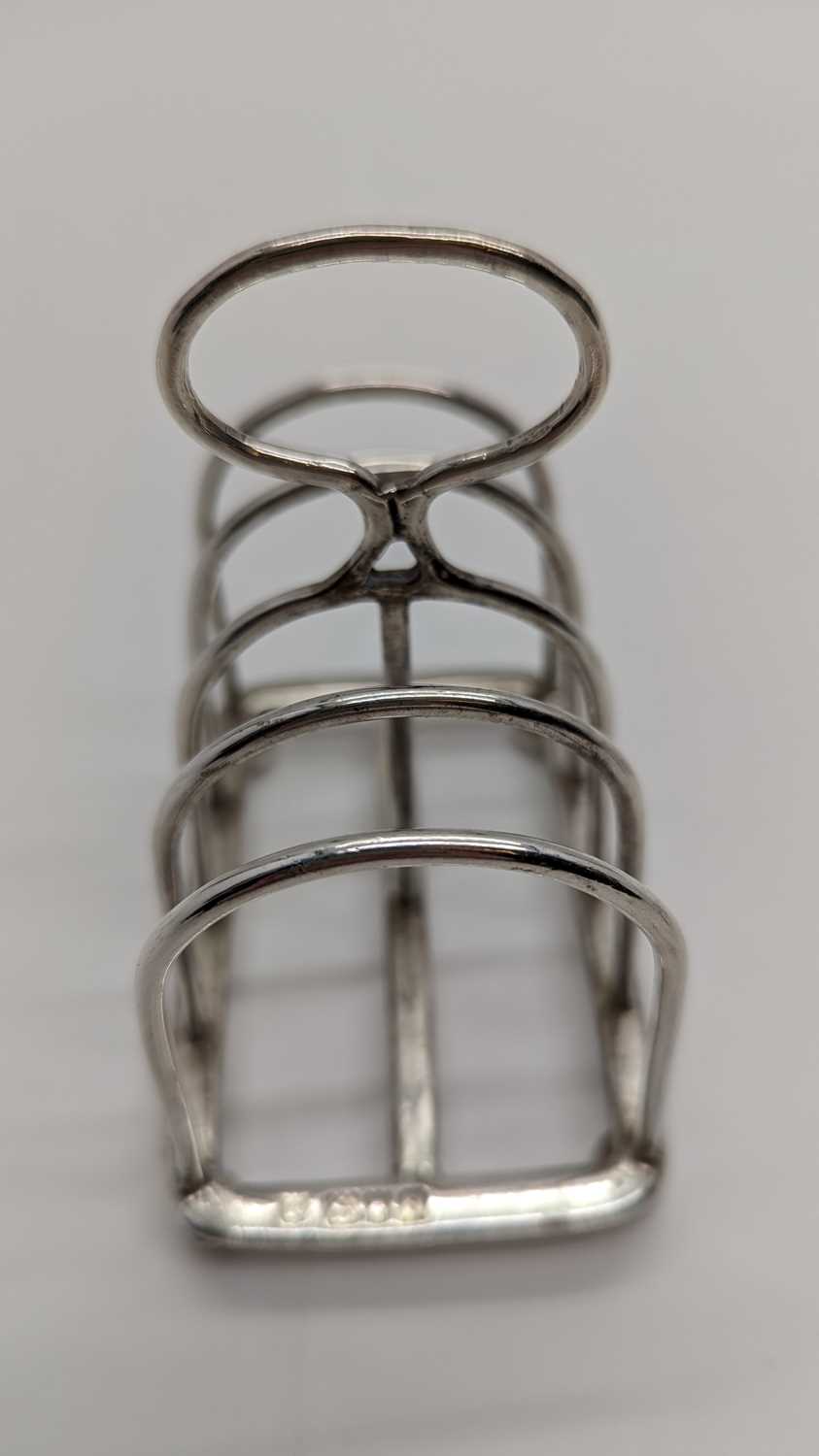 A Victorian silver four division toast rack, - Image 16 of 18