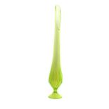 An uranium lime green glass vase,