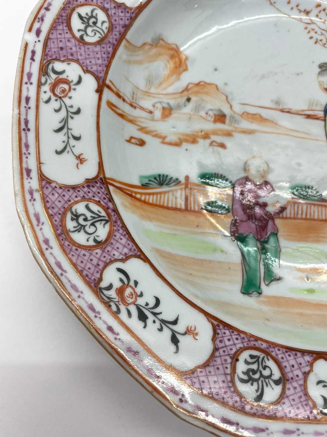 A pair of Chinese famille rose soup plates, - Image 29 of 43