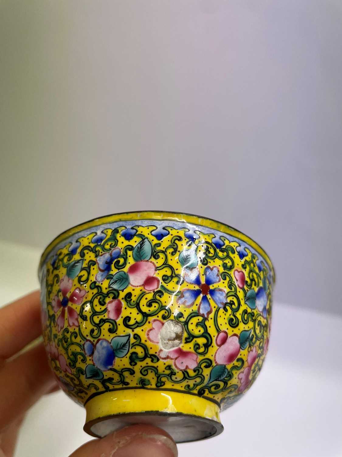 A Chinese painted enamel tea bowl and tray, - Image 8 of 26