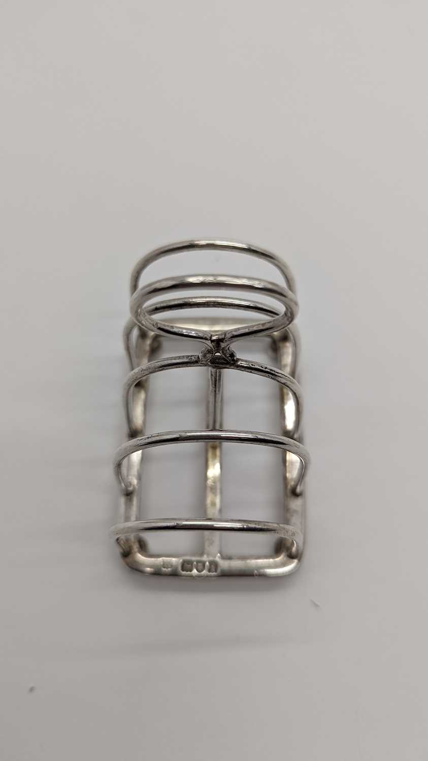 A Victorian silver four division toast rack, - Image 13 of 18