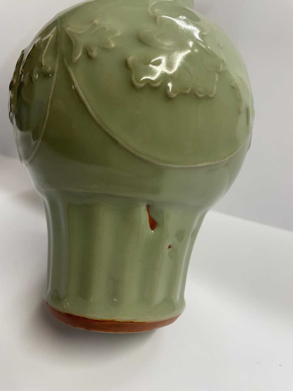 A Chinese celadon vase, - Image 7 of 15