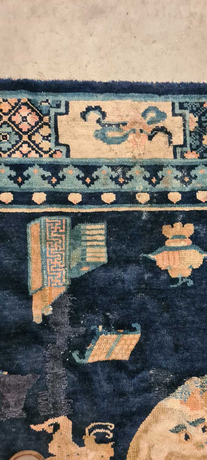 A Chinese wool rug, - Image 4 of 24