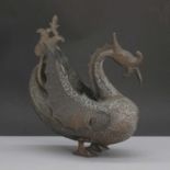 A Kashmiri bronze dragon,
