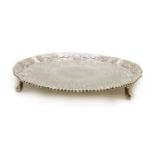 A George III silver salver,