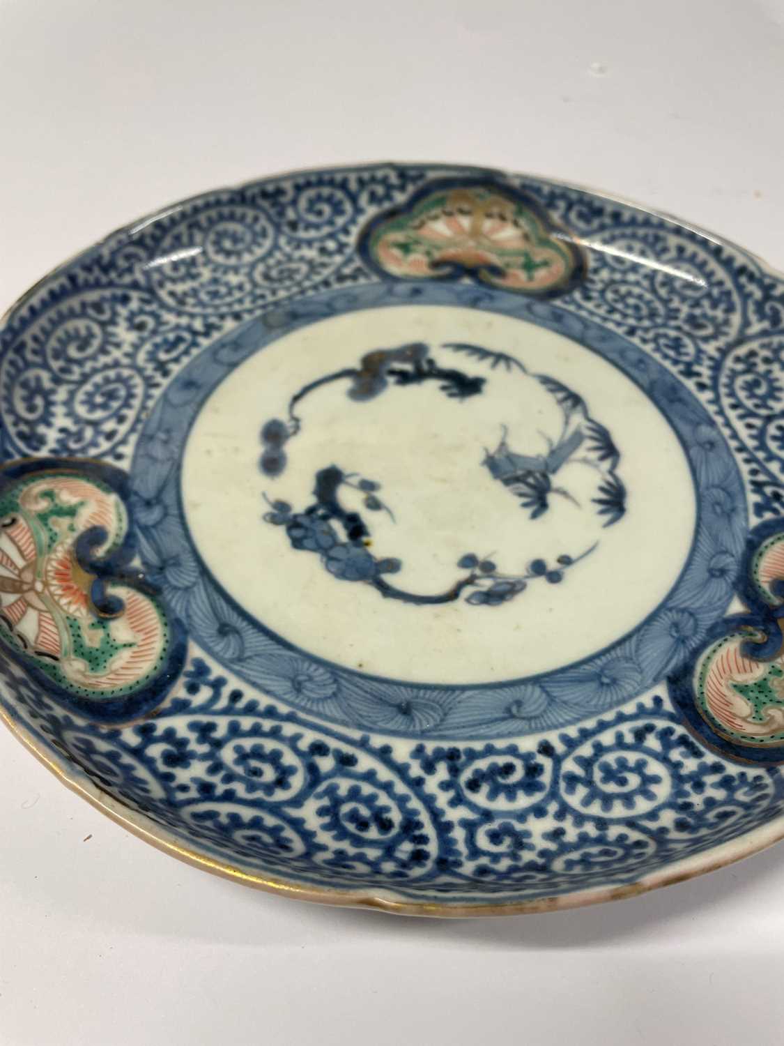 A Japanese blue and white plate, - Image 5 of 14