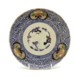 A Japanese blue and white plate,