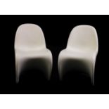 A pair of 'Panton Chairs',