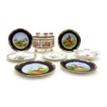 A set of four Spode porcelain 'Game Bird' plates
