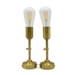 A pair of South African Hoi P’loy brass wall lights,