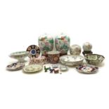 A collection of Chinese and Imari ware