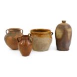 A collection of four French terracotta vessels,