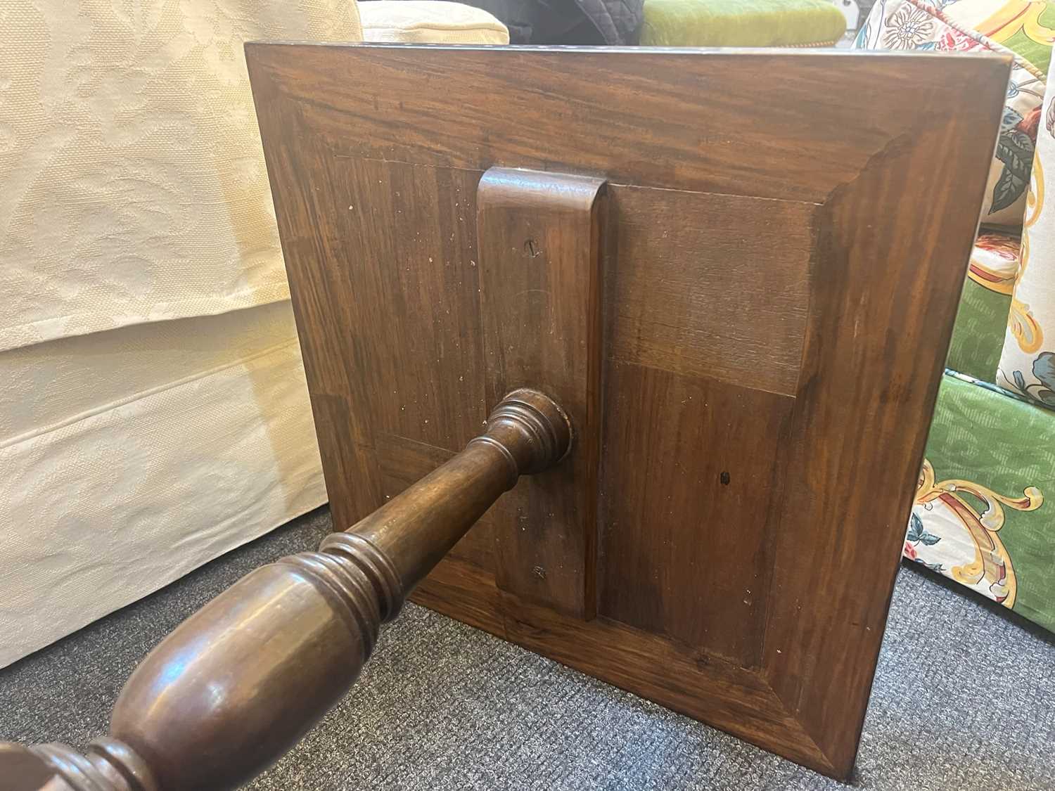 A pair of teak tripod occasional tables, - Image 16 of 18