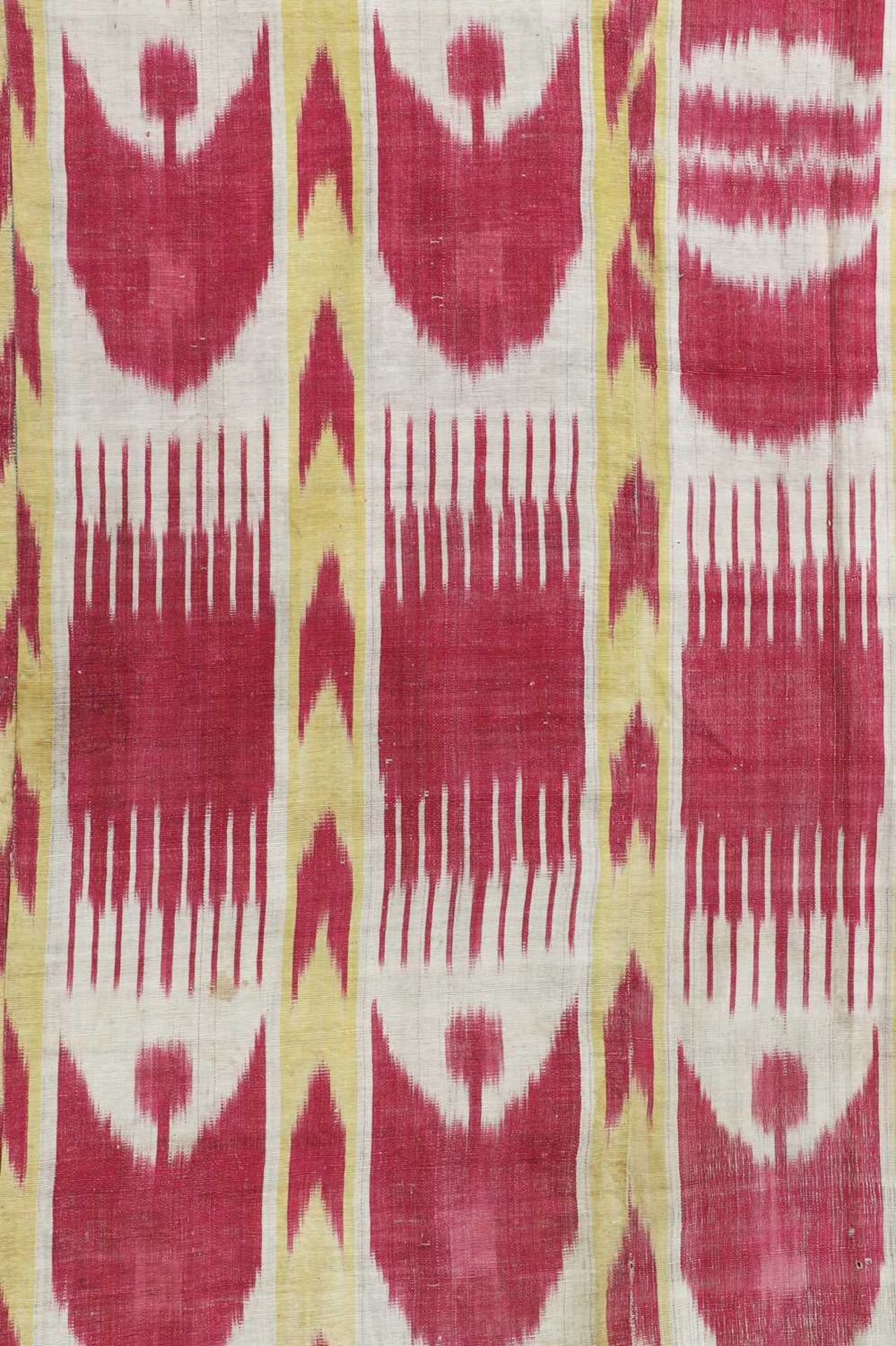 A silk ikat panel, - Image 3 of 11