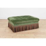 A button-upholstered 'Belgravia' ottoman,