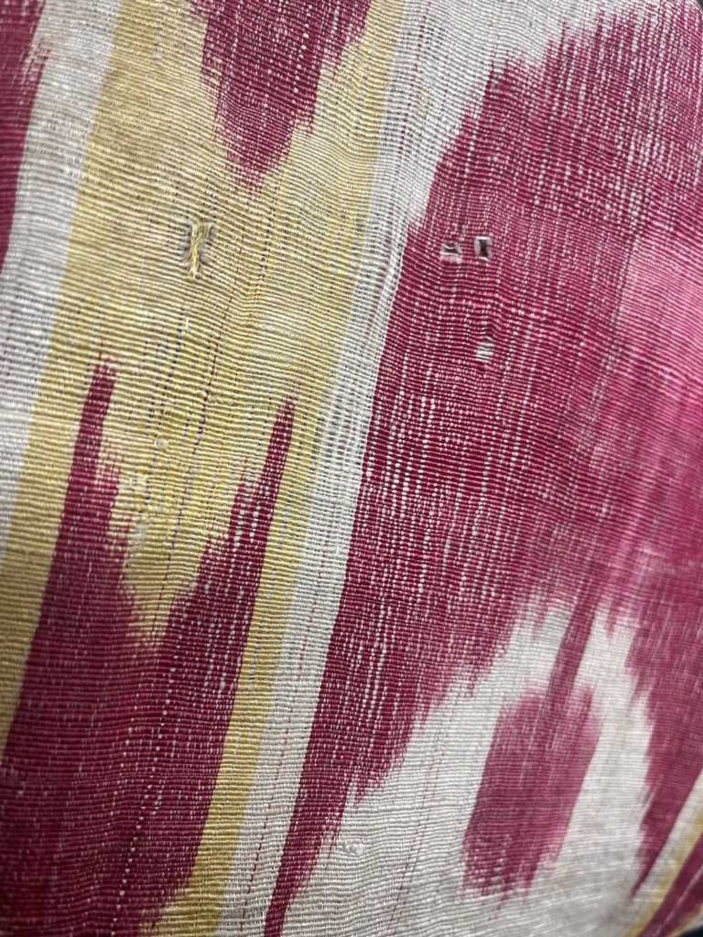 A silk ikat panel, - Image 7 of 11