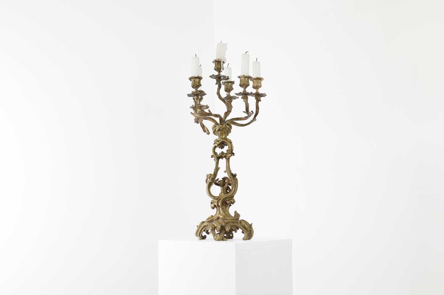 A Louis XV-style ormolu candelabrum, - Image 4 of 6