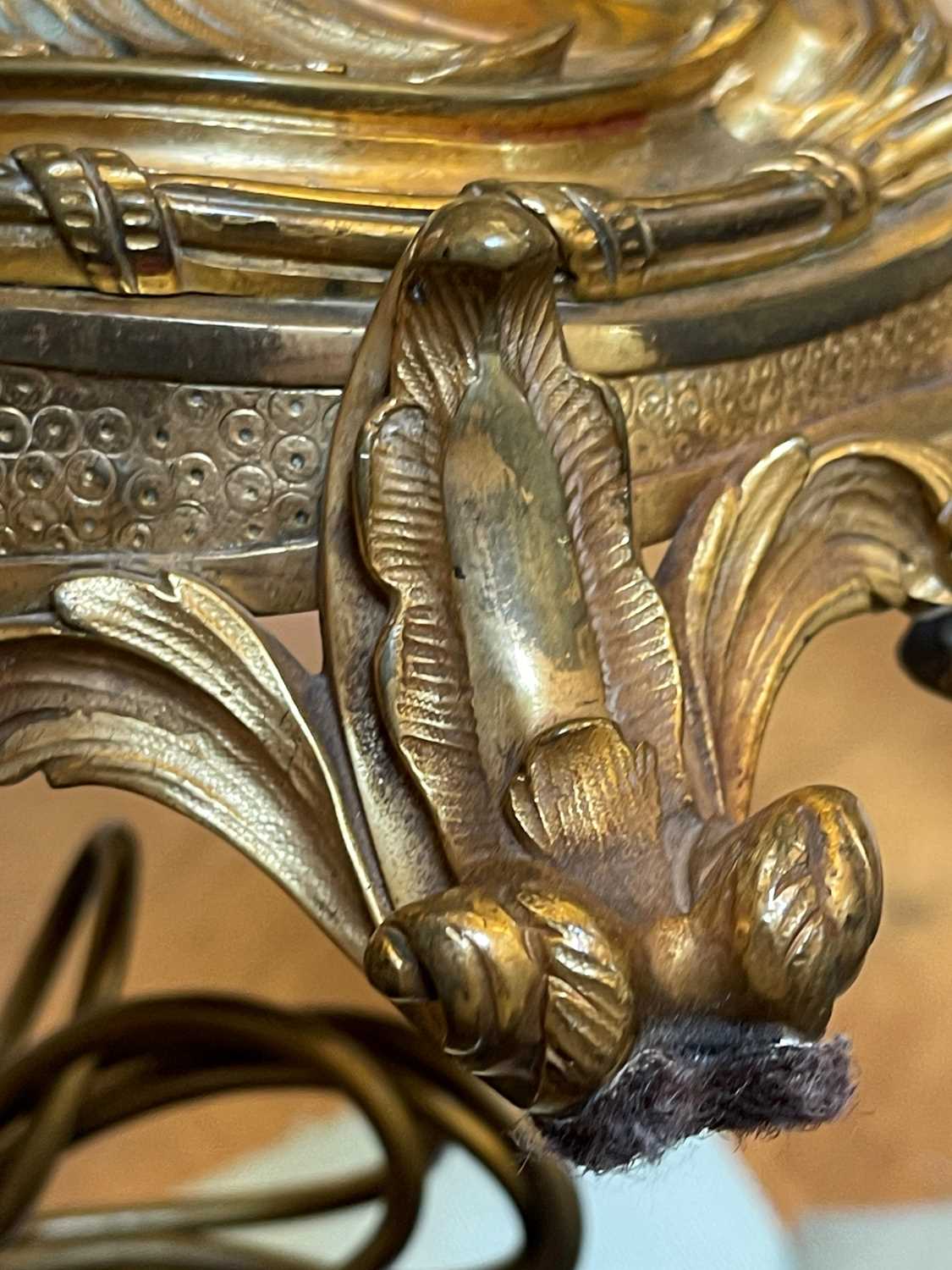 A Louis XV-style ormolu candlestick lamp, - Image 15 of 17