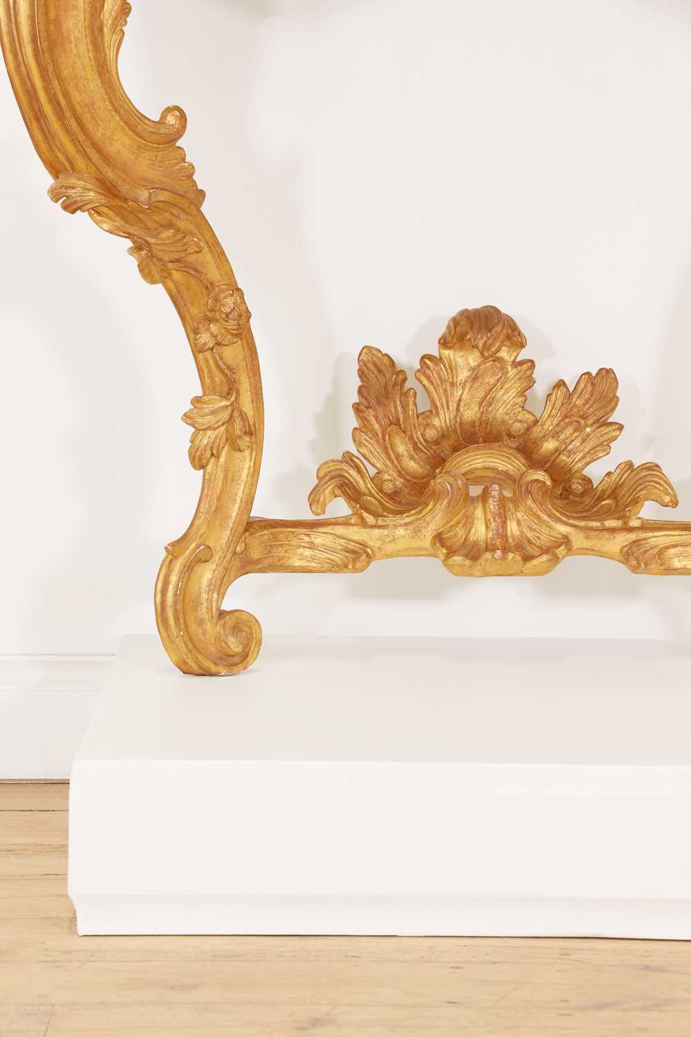 A Louis XV giltwood console table, - Image 6 of 27