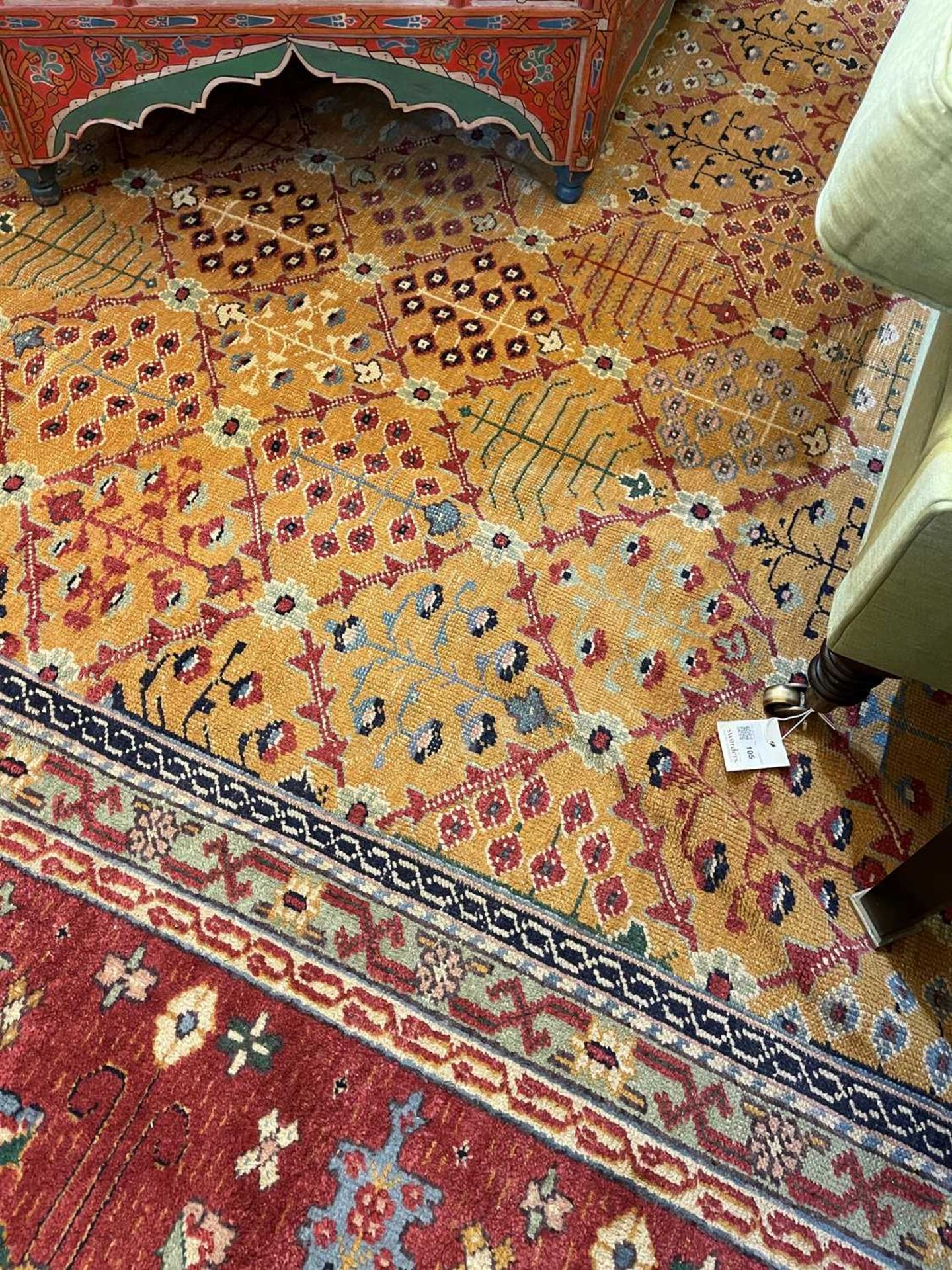 A Persian wool carpet, - Bild 17 aus 26