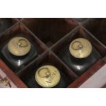 A George III mahogany decanter box,