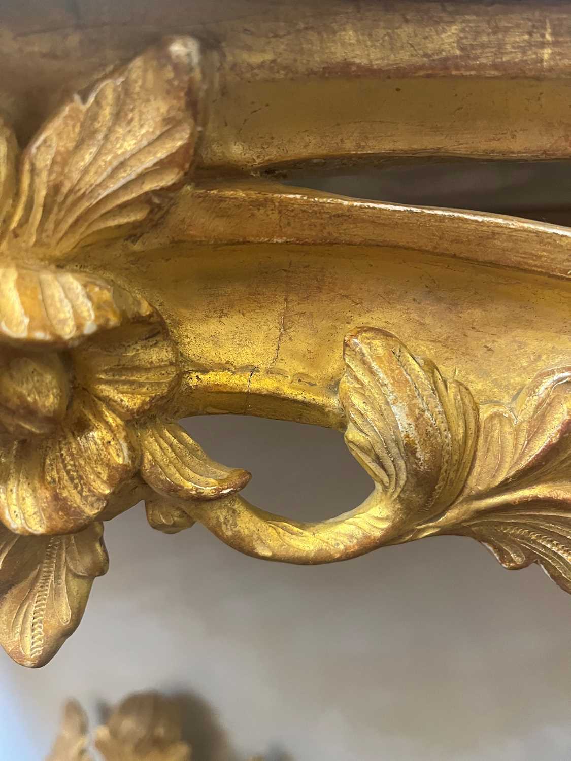 A Louis XV giltwood console table, - Image 13 of 27