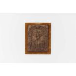 A carved oak relief panel,